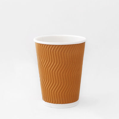 ถ้วยกาแฟกระจกกระจกกระดาษ 10oz ที่สามารถบีโอเกรดได้