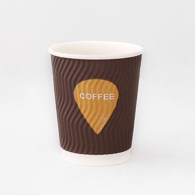 ถ้วยกาแฟกระดาษกระดาษกระดาษกระดาษกระดาษ 8oz ถ้วยน้ําผึ้งขนาดที่กําหนดเอง