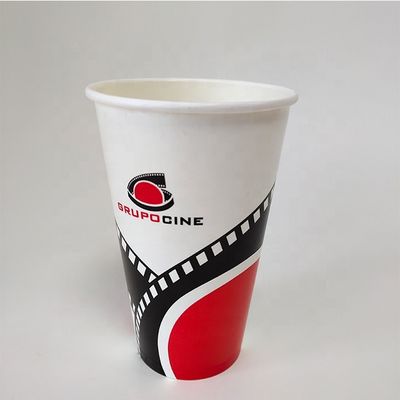 เครื่องดื่ม ชามกระดาษผนังเดี่ยว 22oz 630ml สามารถบีโอเดรเกรดได้ เพื่อไปถ้วย PE ผิวเคลือบ