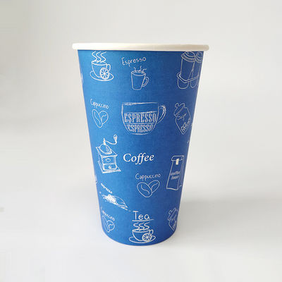 600 มิลลิตร กระดาษผนังเดียว ถ้วยร้อน การพิมพ์ตามสั่ง 20oz กระดาษถ้วย TUV