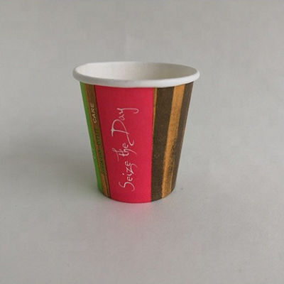 เครื่องดื่มเย็น ถ้วยกระดาษผนังเดี่ยว 3oz 75ML โคล่า PE Double Coating