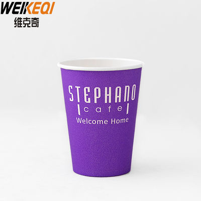 Disposable single wall Paper Cups with Dome Lids for ice Beverages