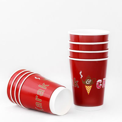 16oz 138mm Double Wall Paper Cup 540ml กระป๋องกระดาษเหล้าชาเหล้าเย็น