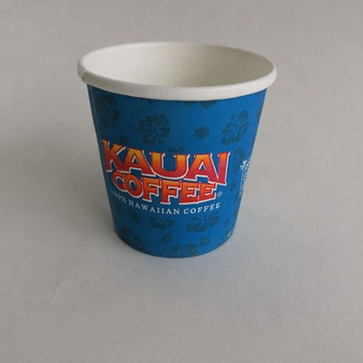 โลโก้การออกแบบที่กำหนดเอง 3.5oz 85ml Double PE Disposerive Paper Cup