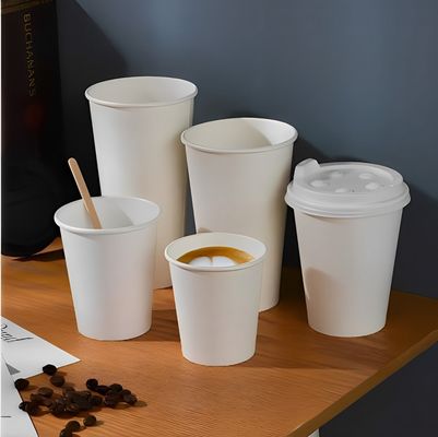 3.5oz 85ml White Disposerive PE Paper Paper Cup สามารถพิมพ์ได้
